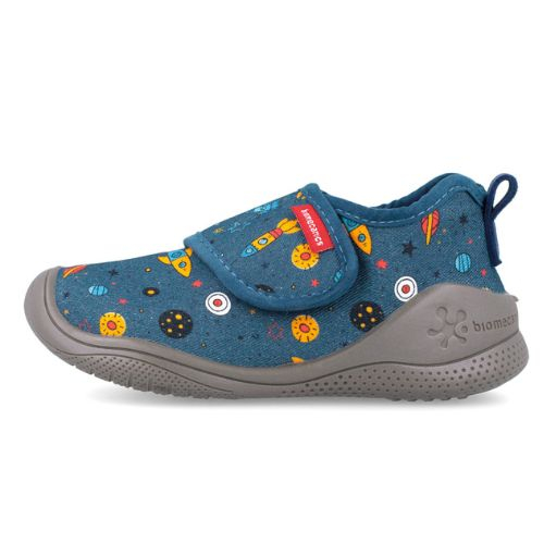 Pantofiori de interior copii baieti din textil Biomecanics, Albastru – 251282-A224