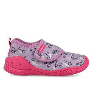 Pantofiori de interior copii fete din textil Biomecanics, Lila – 251281-A164