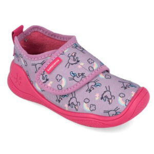 Pantofiori de interior copii fete din textil Biomecanics, Lila – 251281-A164