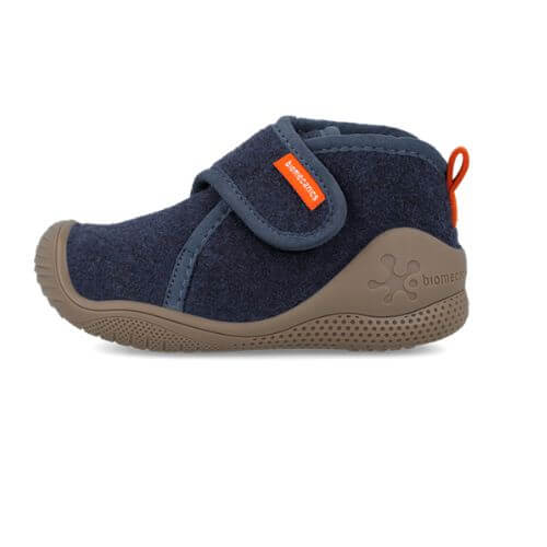 Pantofiori de interior copii baieti din textil Biomecanics, Albastru – 261180-A089