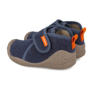 Pantofiori de interior copii baieti din textil Biomecanics, Albastru – 261180-A089