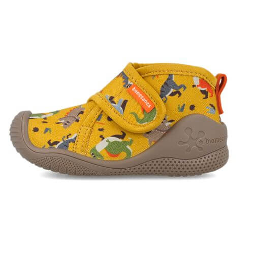 Pantofiori de interior copii baieti din textil Biomecanics, Galben – 261184-C570