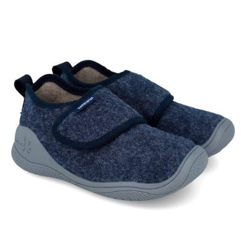 Pantofiori de interior copii baieti din textil Biomecanics, Albastru – 251280-A371