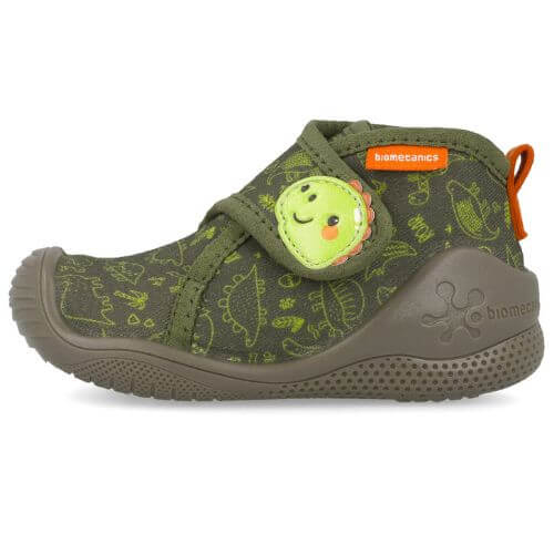 Pantofiori de interior copii baieti din textil Biomecanics, Verde – 251145-B442