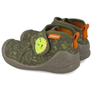 Pantofiori de interior copii baieti din textil Biomecanics, Verde – 251145-B442