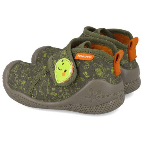 Pantofiori de interior copii baieti din textil Biomecanics, Verde – 251145-B442