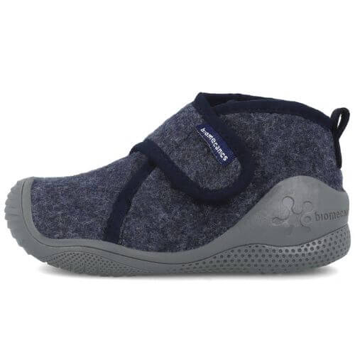 Pantofiori de interior copii baieti din textil Biomecanics, Albastru – 251140-A371