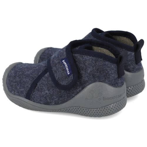 Pantofiori de interior copii baieti din textil Biomecanics, Albastru – 251140-A371
