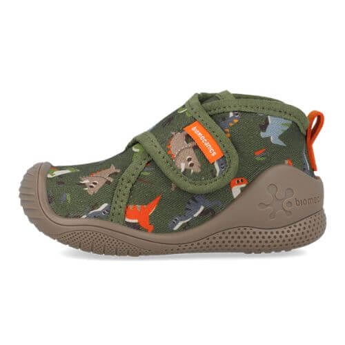 Pantofiori de interior copii baieti din textil Biomecanics, Verde – 261184-B801