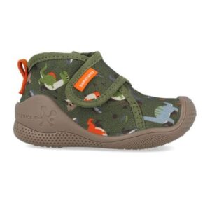 Pantofiori de interior copii baieti din textil Biomecanics, Verde – 261184-B801