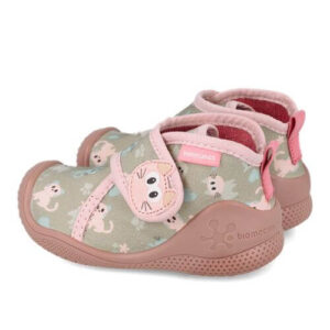 Pantofiori de interior copii fete din textil Biomecanics, Albastru- 261182-C601