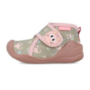 Pantofiori de interior copii fete din textil Biomecanics, Albastru- 261182-C601