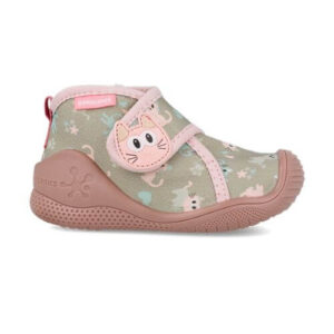Pantofiori de interior copii fete din textil Biomecanics, Albastru- 261182-C601