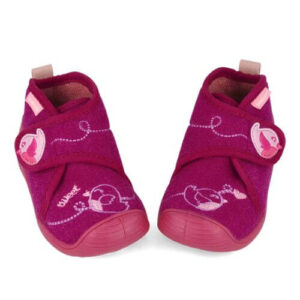 Pantofiori de interior copii fete din textil Biomecanics, Fucsia – 251142-A146