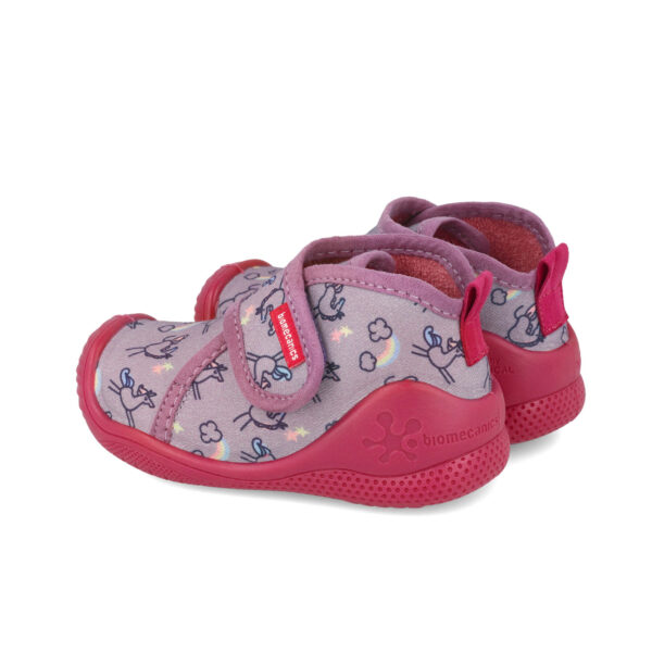 Pantofiori de interior copii fete din textil Biomecanics, Lila – 251143-A164