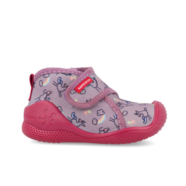 Pantofiori de interior copii fete din textil Biomecanics, Lila – 251143-A164