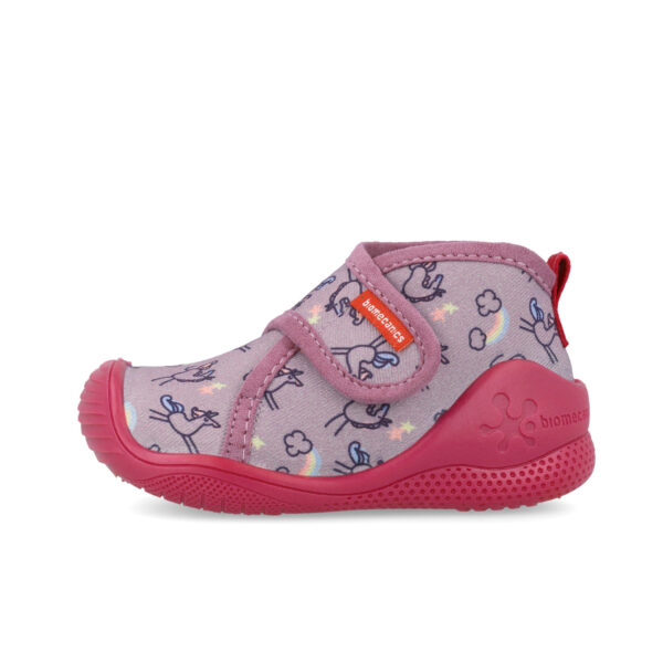 Pantofiori de interior copii fete din textil Biomecanics, Lila – 251143-A164
