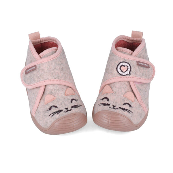 Pantofiori de interior copii fete din textil Biomecanics, Roz – 251141-B032