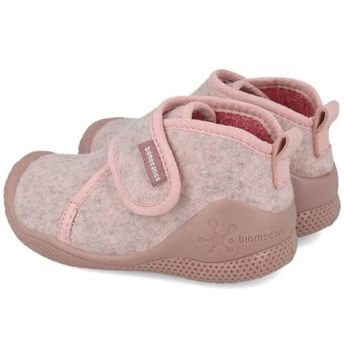 Pantofiori de interior copii fete din textil Biomecanics, Roz – 251140-C032
