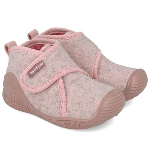 Pantofiori de interior copii fete din textil Biomecanics, Roz – 251140-C032