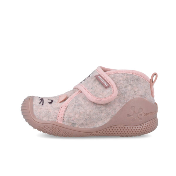 Pantofiori de interior copii fete din textil Biomecanics, Roz – 251141-B032