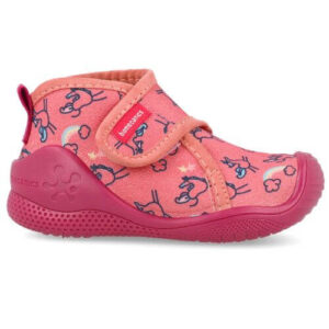 Pantofiori de interior copii fete din textil Biomecanics, Roz Coral – 251143-B488