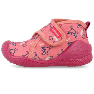 Pantofiori de interior copii fete din textil Biomecanics, Roz Coral – 251143-B488