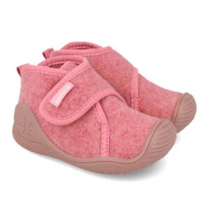 Pantofiori de interior copii fete din textil Biomecanics, Roz – 261180-B144