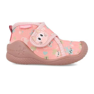 Pantofiori de interior copii fete din textil Biomecanics, Roz- 261182-B032