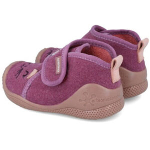Pantofiori de interior copii fete din textil Biomecanics, Fucsia – 251141-A146
