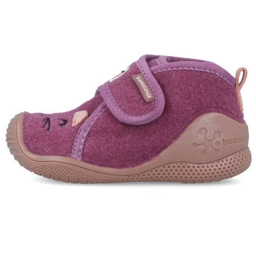 Pantofiori de interior copii fete din textil Biomecanics, Fucsia – 251141-A146