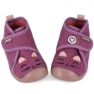 Pantofiori de interior copii fete din textil Biomecanics, Fucsia – 251141-A146
