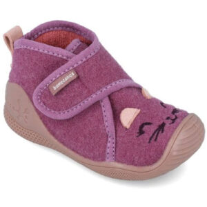 Pantofiori de interior copii fete din textil Biomecanics, Fucsia – 251141-A146