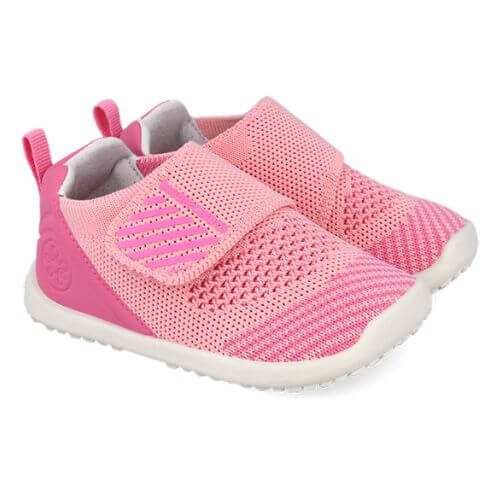 Pantofiori de interior copii fete din textil calapod lat Biomecanics, Roz – 262188-E032