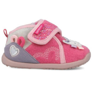 Pantofiori de interior copii fete din textil Calapod lat Biomecanics, Roz – 251172-A329