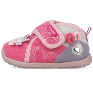 Pantofiori de interior copii fete din textil Calapod lat Biomecanics, Roz – 251172-A329