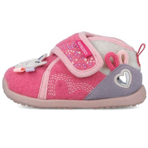 Pantofiori de interior copii fete din textil Calapod lat Biomecanics, Roz – 251172-A329