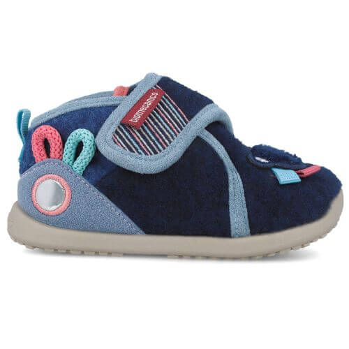 Pantofiori de interior copii baieti din textil Calapod lat Biomecanics, Albastru – 251173-A089