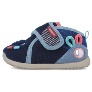 Pantofiori de interior copii baieti din textil Calapod lat Biomecanics, Albastru – 251173-A089