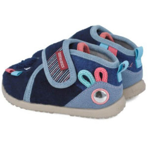 Pantofiori de interior copii baieti din textil Calapod lat Biomecanics, Albastru – 251173-A089