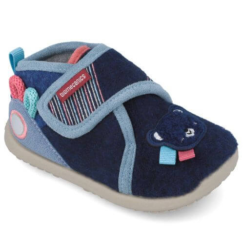 Pantofiori de interior copii baieti din textil Calapod lat Biomecanics, Albastru – 251173-A089