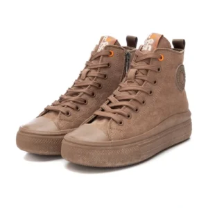 Pantofiori din textil fete XTI, Maro – 172303