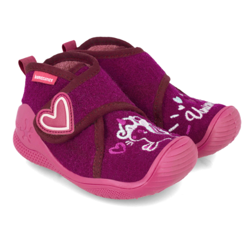 Pantofiori de interior copii fete din textil Biomecanics, Visiniu – 241151-C794 Pantofiori de interior copii fete din textil Biomecanics, Visiniu – 241151-C794