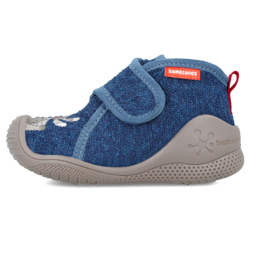 Pantofiori de interior copii baieti din textil Biomecanics, Albastru – 241155-A089
