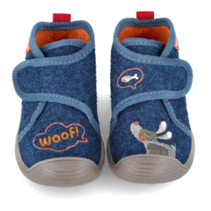 Pantofiori de interior copii baieti din textil Biomecanics, Albastru – 241155-A089