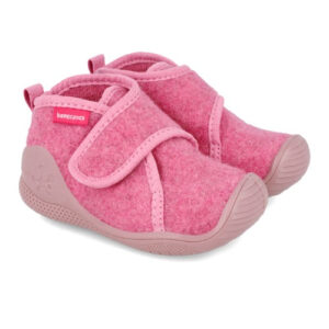 Pantofiori de interior copii fete din textil Biomecanics, Roz – 241290-B032