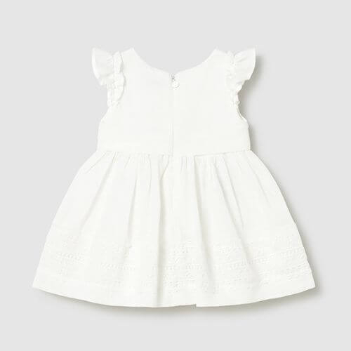 Rochie din bumbac Mayoral, Alb – 1907-042