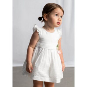Rochie din bumbac Mayoral, Alb – 1907-042