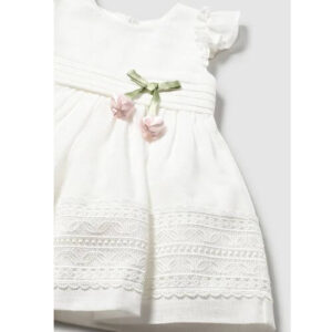 Rochie din bumbac Mayoral, Alb – 1907-042