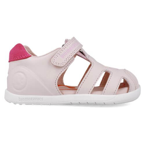 Sandale copii fete calapod lat din piele Biomecanics, Roz – 252166-C779